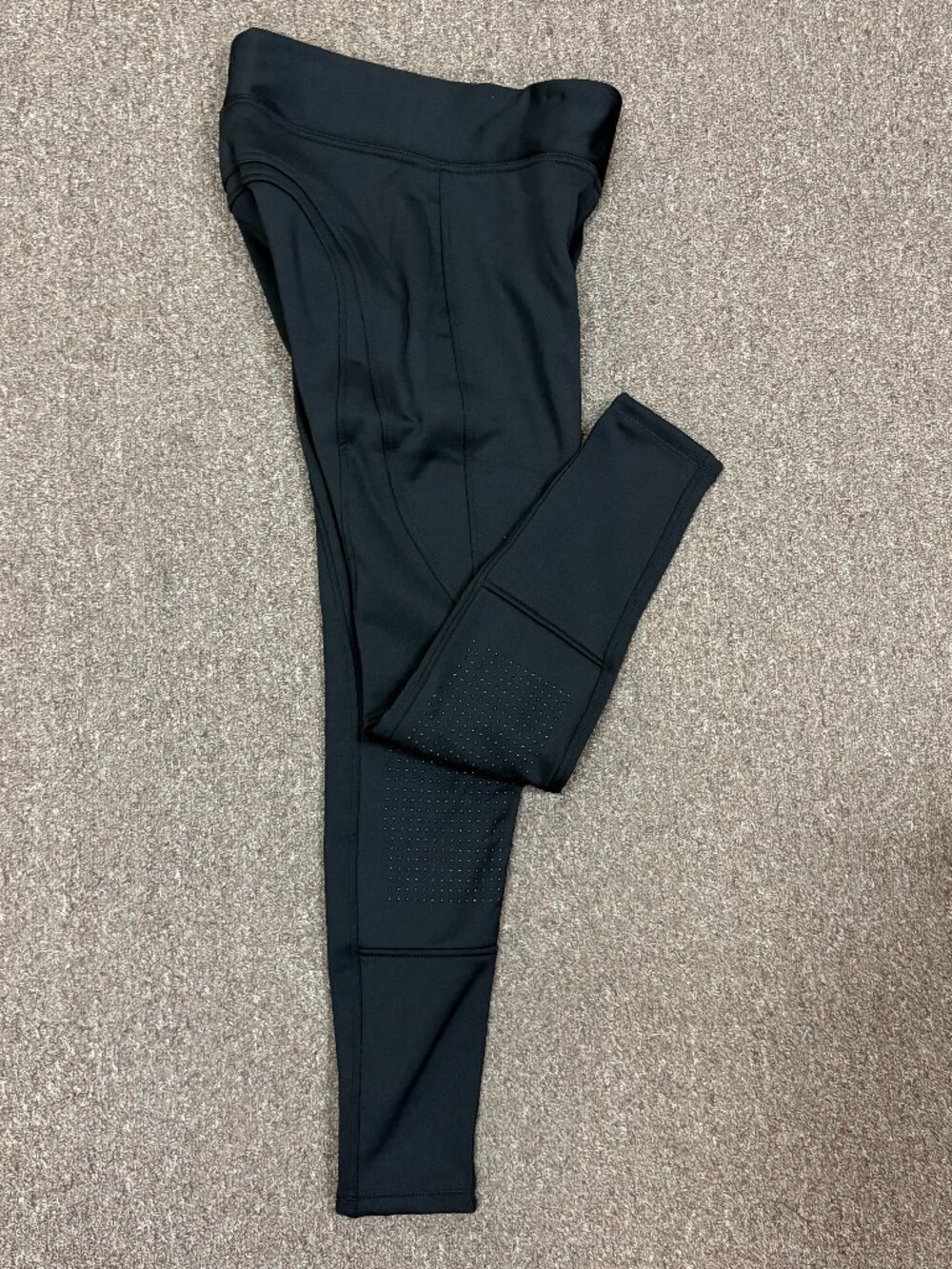 Horze Active Womens Winter Silicone Knee Patch Tights Breech